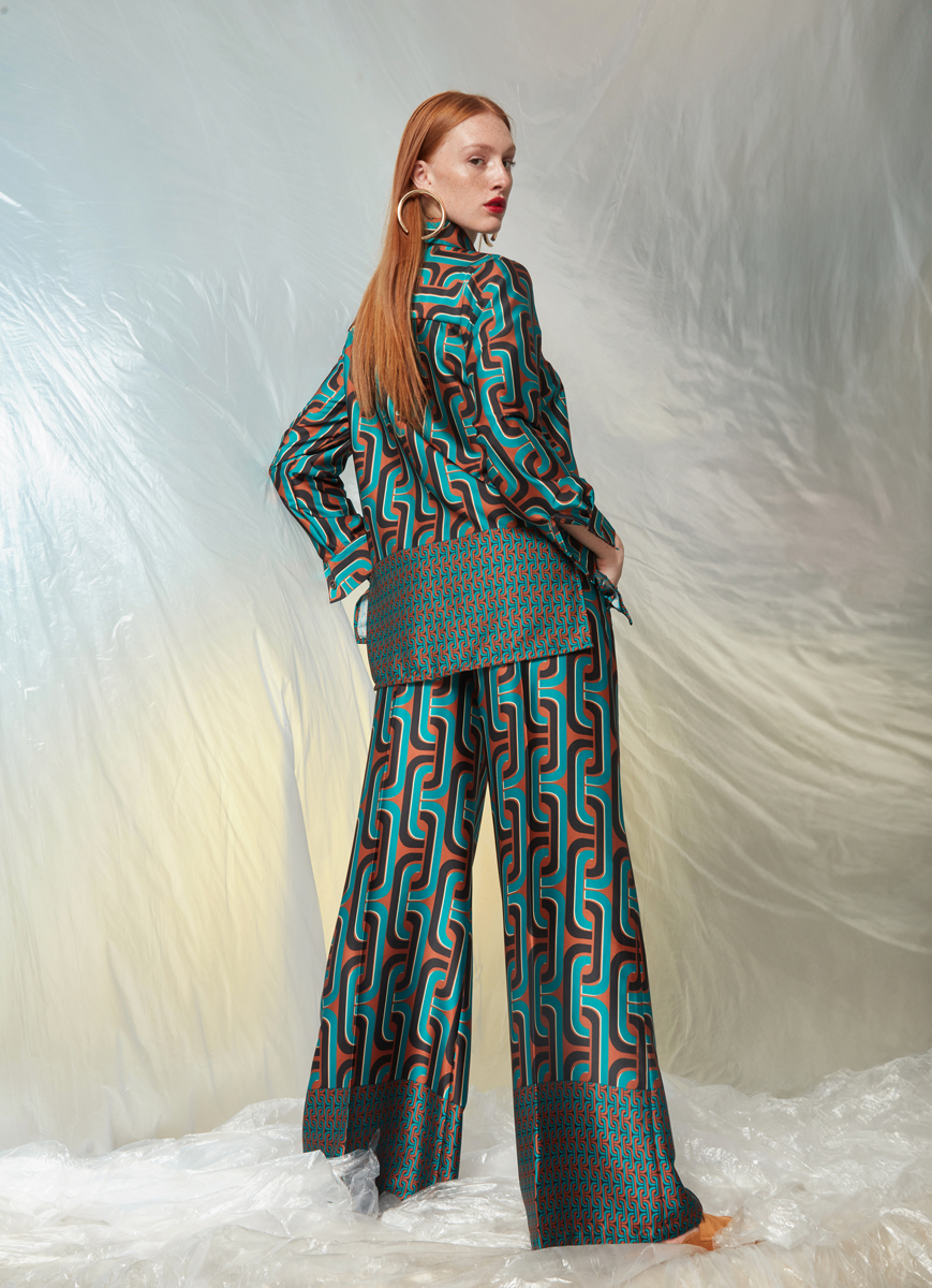 C.Manolo Printed (Εμπριμέ) Pants